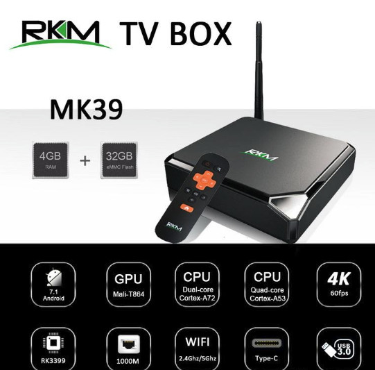 RKM MK39 ANDROID BOX 4GB DE RAM