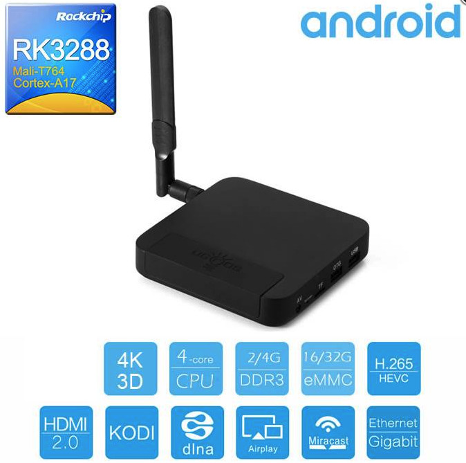 Ugoos - UT3S V2 RK3288 1,8 GHz QuadCore Android 4.4